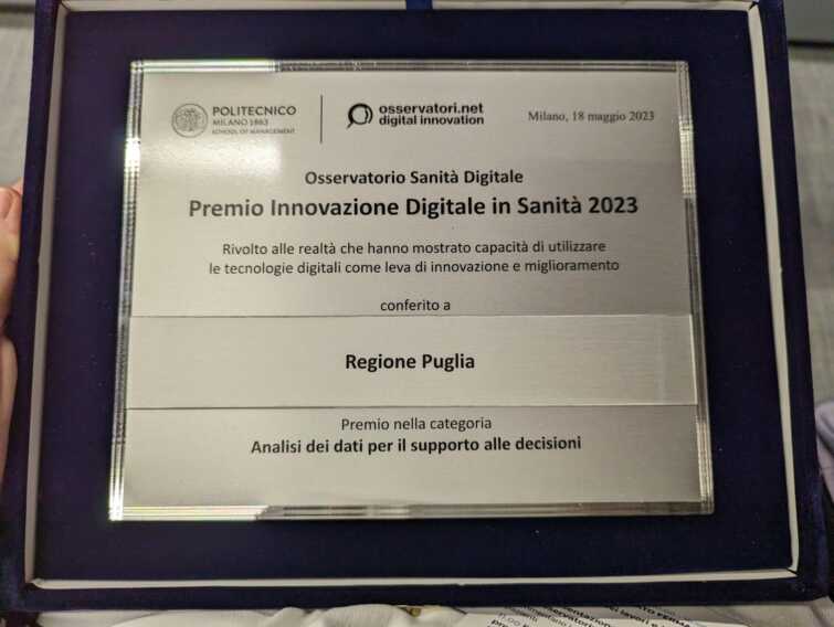 Galleria foto 'Prevenzione dei tumori: la Puglia premiata dal Politecnico di Milano per l’innovazione digitale in sanità' - foto 1