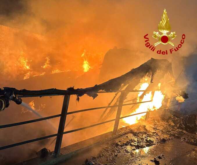 Ancora incendi in Salento: a Carmiano distrutti mezzi di un’azienda agricola. A Galatina in fiamme un’auto