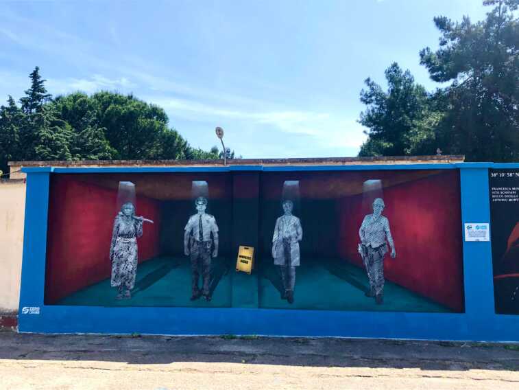 Galleria foto 'A Bari un murale per Giovanni Falcone e Paolo Borsellino: «Eroi che hanno dato la vita per donare speranza»' - foto 1