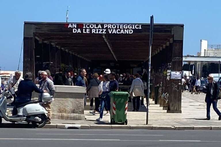 “Proteggici da le rizz vacand”: la singolare supplica a San Nicola comparsa “N’derr alla lanz”