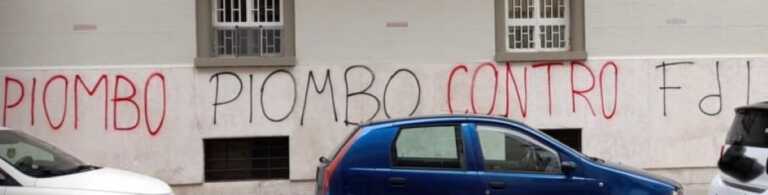 “Piombo contro FdI”, la scritta comparsa sui muri di Bari. La denuncia: «Grave atto di intolleranza»