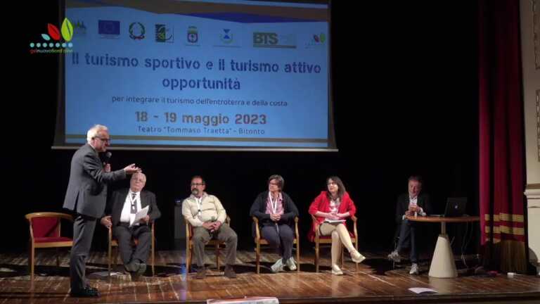 Turismo sportivo, opportunità dall’entroterra alla costa: prospettive ed esperienze a confronto a Bitonto – VIDEO