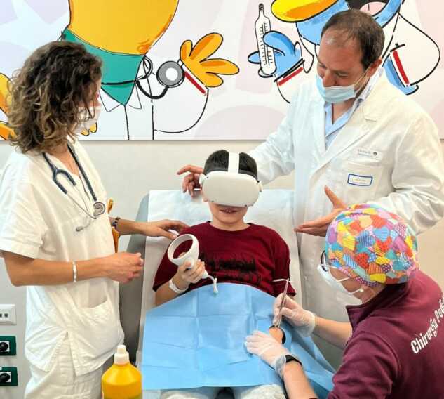 Galleria foto 'Realtà virtuale immersiva al Pronto soccorso del Gemelli ed i bimbi non piangono più' - foto 1