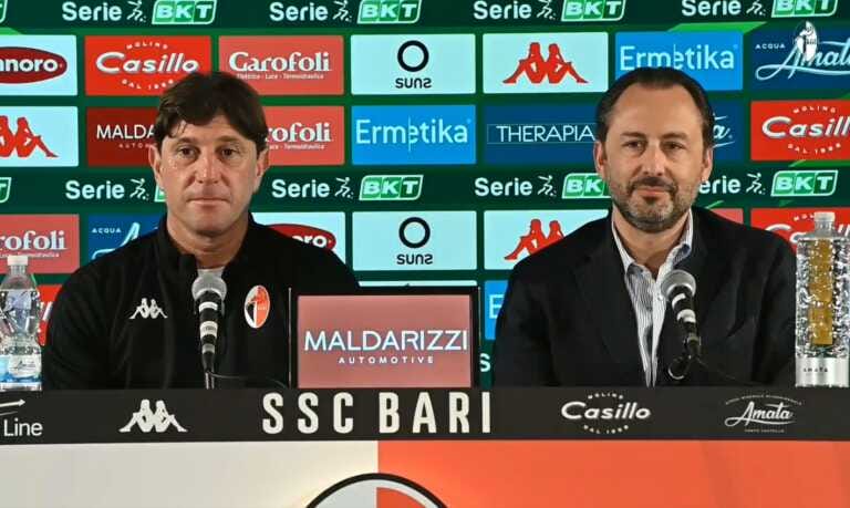 Finale playoff, Luigi De Laurentiis al fianco di mister Mignani in conferenza stampa