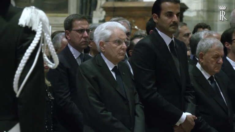 Galleria foto 'Mattarella ai funerali di Stato di Berlusconi' - foto 1