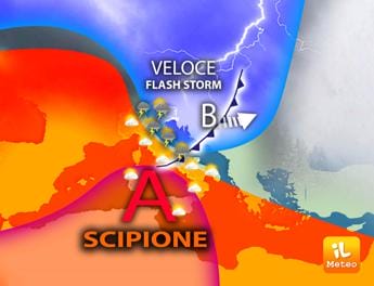 Galleria foto 'Giù le temperature con temporali e grandine, ma domenica torna il caldo' - foto 1