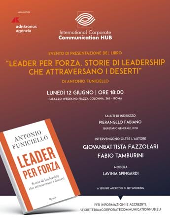 Galleria foto '“Leader per forza. Storie di leadership che attraversano i deserti”, il 12 giugno la presentazione del libro di Antonio Funiciello' - foto 1