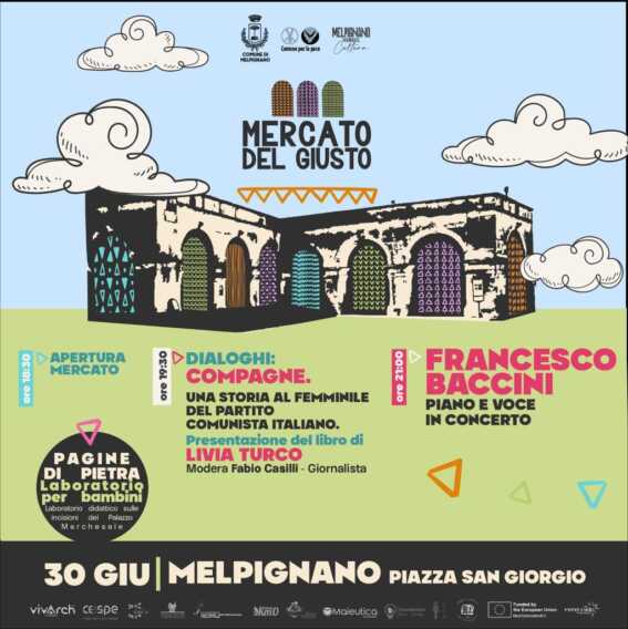 Galleria foto 'Melpignano, il “Mercato del Giusto” tra politica, storia e musica con Livia Turco e Francesco Baccini' - foto 1