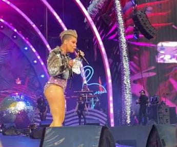 Pink, concerto ‘col morto’: fan lancia le ceneri della madre – Video