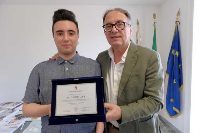 Egidio Luigi Fato, studente di Spinazzola, vince il concorso nazionale di lingua francese della Columbus Academy