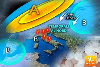 Galleria foto 'Weekend con meteo instabile e temporalesco al Nord, più soleggiato al Centro-Sud' - foto 1