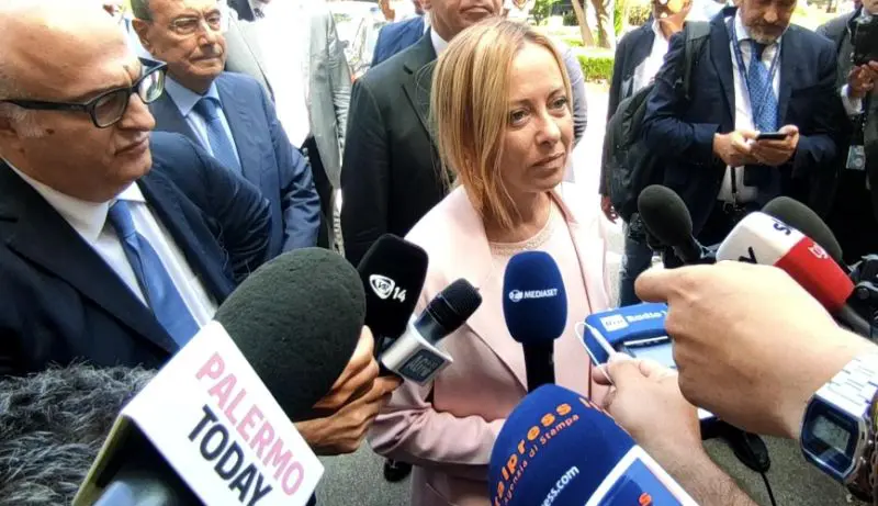 Galleria foto 'Via D’Amelio, Meloni “A testa alta contro la mafia, mai scappata”' - foto 1