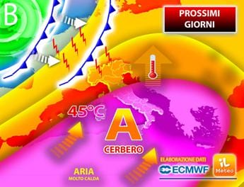 Galleria foto 'Caldo e afa, Italia bollente con anticiclone Cerbero: previsioni meteo' - foto 1