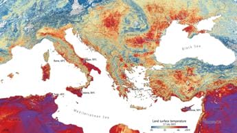 Galleria foto 'Caldo, satelliti Esa ‘fotografano’ le ondate di calore' - foto 1