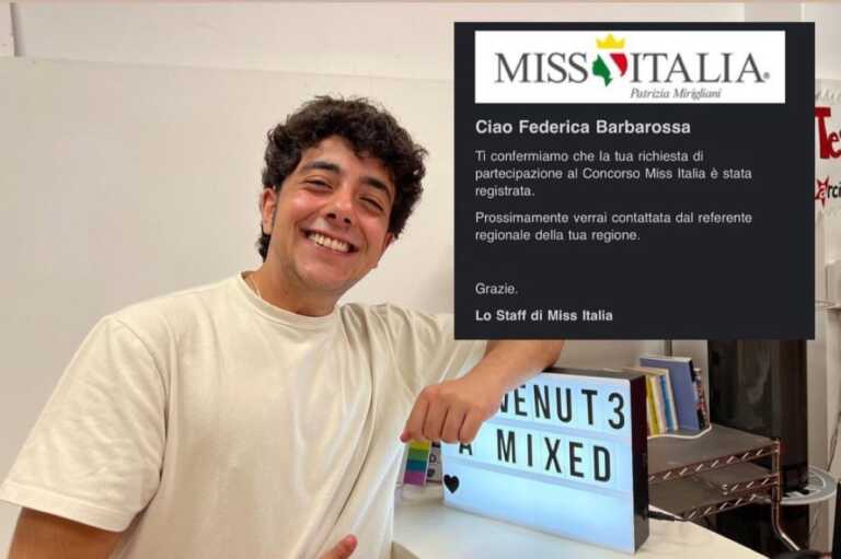 «Miss Italia è per chi è nato biologicamente donna». E Federico si iscrive al concorso: la provocazione di Mixed