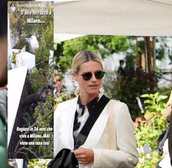 Galleria foto 'Hunziker mostra il terrazzo distrutto da temporale: “Mai vista cosa così”' - foto 1