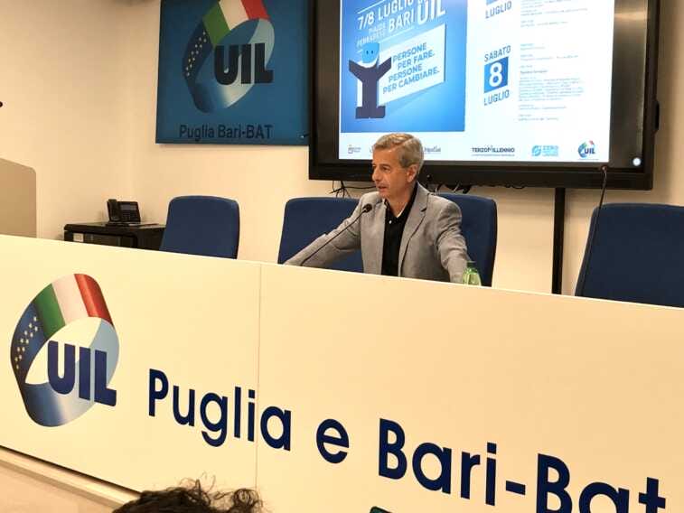A Bari la festa nazionale della Uil con il sottosegretario Mantovano e il segretario generale Bombardieri – VIDEO