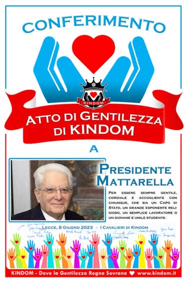 Galleria foto 'Un “Atto di Gentilezza” per Mattarella: gli studenti salentini premiano il presidente della Repubblica' - foto 1