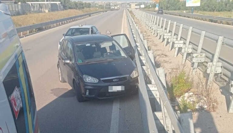 Perde il controllo dell’auto e finisce contro il guard rail: ferito un uomo sulla provinciale tra Andria e Trani