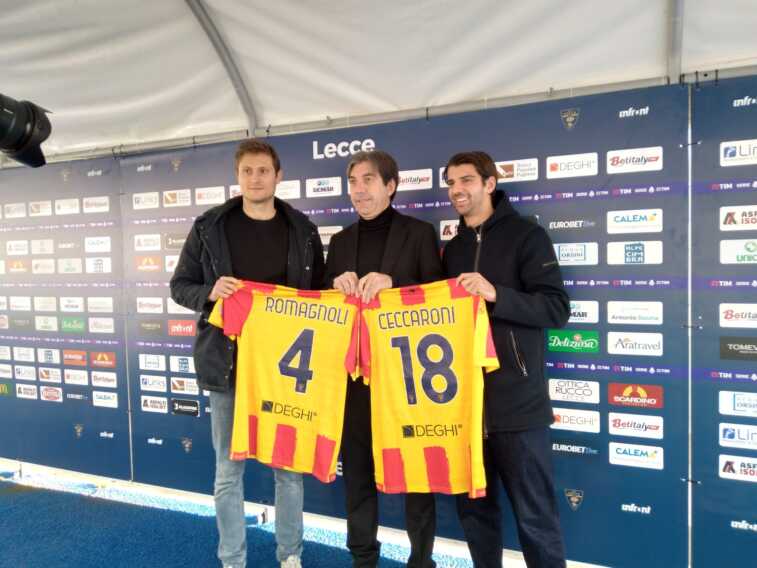 Lecce, Romagnoli al Frosinone. In difesa ora servono rinforzi: oggi il test contro il Padova