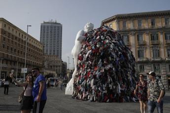 Galleria foto 'Napoli, incendio distrugge ‘Venere degli stracci’: “Si parla di sfida social”' - foto 1