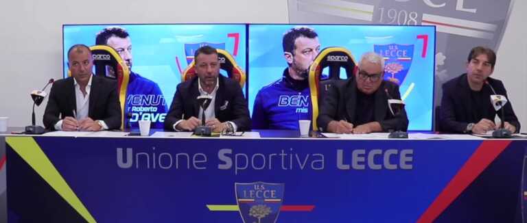 Lecce, D’Aversa si presenta: «Felice di essere in un club moderno. Non vedo l’ora di cominciare»