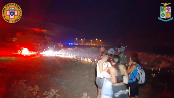 Galleria foto 'Turisti intrappolati da fiamme, salvati dal Soccorso alpino' - foto 1