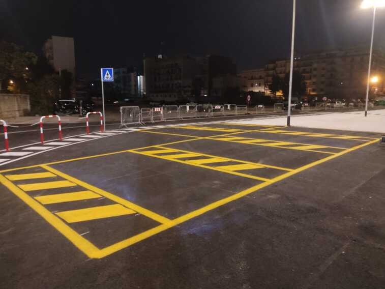 Bari, aperta la nuova area parcheggio del park and ride su corso Vittorio Veneto dal lato terra