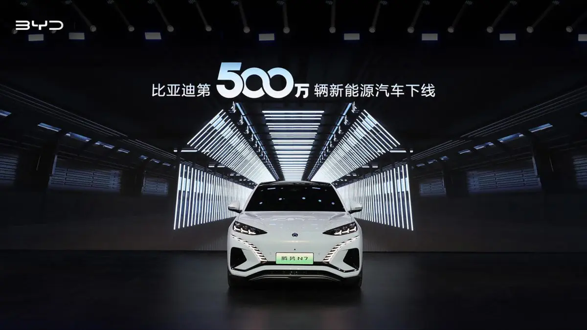 Byd ha prodotto il 5 milionesimo veicolo a nuova energia