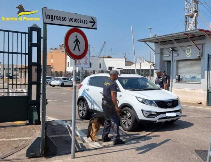 Taranto, droga al porto e nei luoghi della movida trovata grazie al fiuto di Yuri: segnalate 16 persone