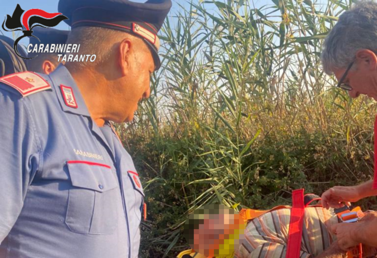 Va in campagna per raccogliere verdure ma accusa un malore: anziano salvato dai carabinieri a Manduria