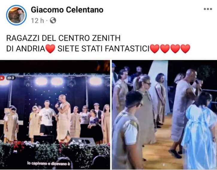 Galleria foto 'Da Nek e Renga al figlio di Adriano Celentano: tanti complimenti per gli attori speciali dello Zenith di Andria – VIDEO' - foto 1