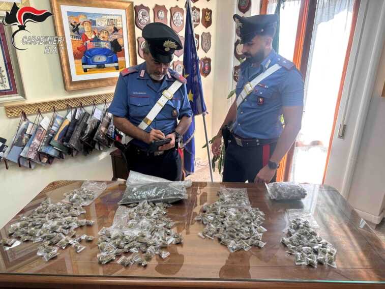 Una serra per coltivare marijuana in una vecchia casa del centro storico di Andria: arrestato 20enne