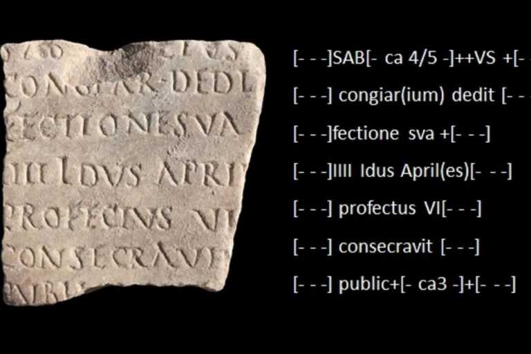 Il contributo del Politecnico di Bari agli scavi di Ostia Antica: trovati due nuovi frammenti dei Fasti