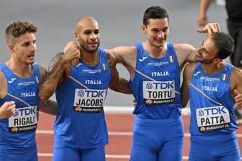 Galleria foto 'Mondiali atletica Budapest, staffetta 4×100 Italia argento' - foto 1