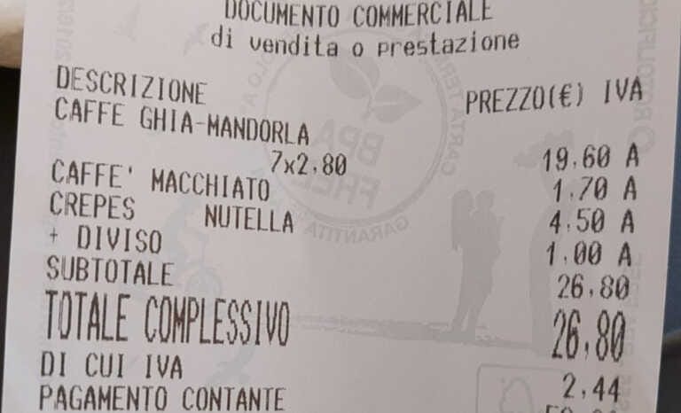 Galleria foto 'Un euro in più per dividere la crêpe a metà: è polemica a Lecce. E la foto dello scontrino diventa virale' - foto 1