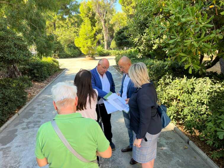 Bari, ispezione nel parco del Castello: previste nuove installazioni ed elementi di arredo