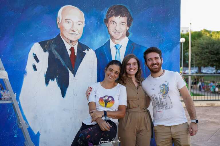 Galleria foto 'Divulgazione scientifica in tv, un murales a Valenzano celebra Piero e Alberto Angela' - foto 2
