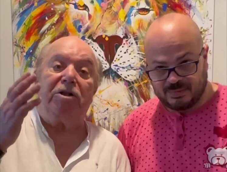 Lino Banfi con Mandrake sui social: insieme ripropongono una scena di “Vieni avanti cretino” – VIDEO