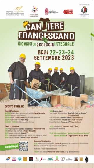 Galleria foto 'Bari, dal 22 al 24 settembre il “Cantiere francescano”: giovani insieme per un'”ecologia integrale”' - foto 2