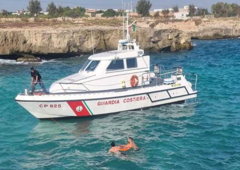Monopoli, 29enne di Minervino Murge si tuffa e non riesce a tornare a riva: salvato dalla Guardia costiera
