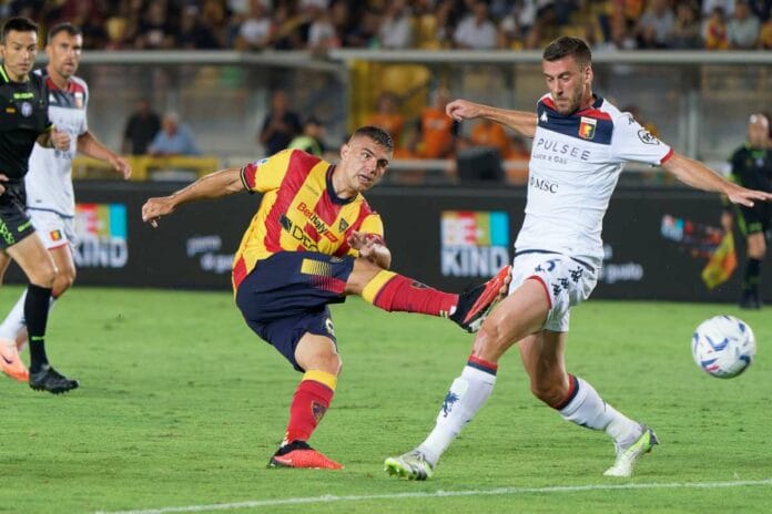 Lecce secondo per una notte. Genoa ko al “via del mare” con una prodezza di Oudin