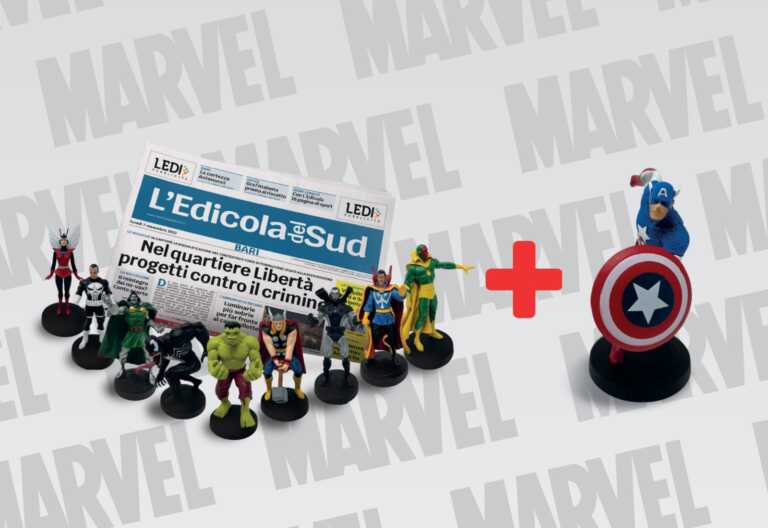 I supereroi Marvel con L’Edicola del Sud: via alla mitica collezione. Prima uscita: Capitan America