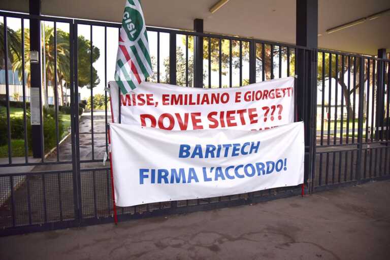 Baritech, i sindacati diffidano l’Asi. Task-force regionale sotto accusa: «Doveva essere più incisiva»