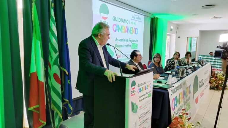 Il segretario nazionale Cisl, Luigi Sbarra, a Bari: «Avviciniamo il sindacato alle persone»