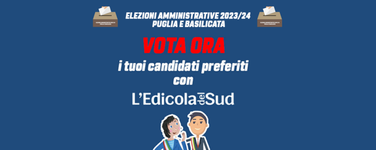 Elezioni amministrative in Puglia e Basilicata, scegli i tuoi candidati preferiti