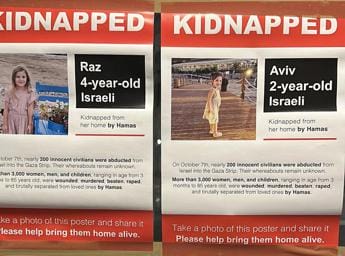Capitali europee tappezzate da foto ostaggi Israele: “Musulmani premano per rilascio”