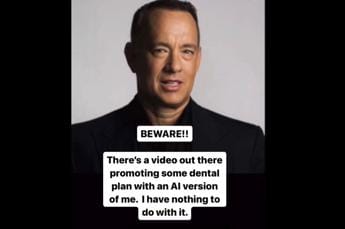 Tom Hanks e lo spot, la truffa hi-tech