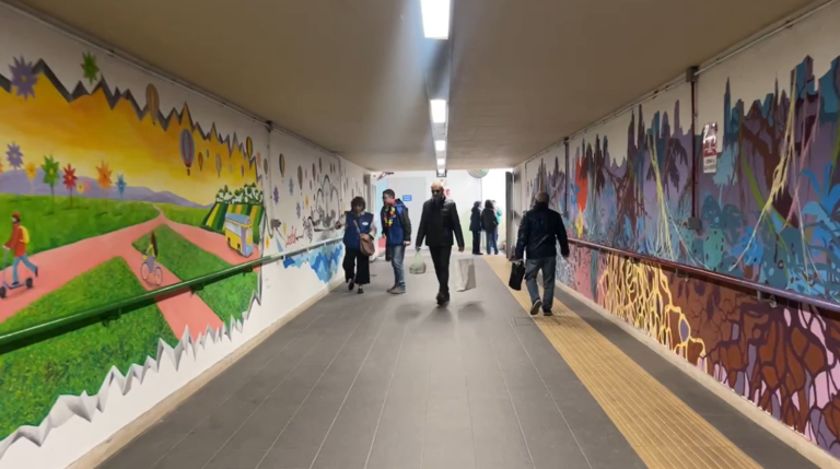 Bari, opere d’arte contemporanea riqualificano il sottopasso di via Mola