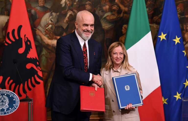 Galleria foto 'Meloni incontra Rama, accordo su due centri per migranti in Albania' - foto 1